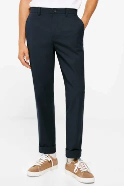 Springfield Calcas Chino Com Estrutura Bicolor Invernal Azul New