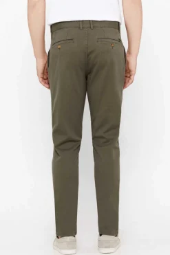 Cortefiel Calcas Chino Leves Corte Slim Verde Outlet