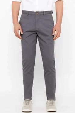 Cortefiel Calcas Chino Leves Corte Slim Cinzento New