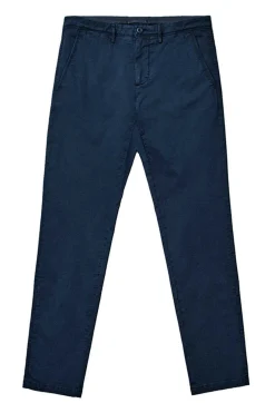 Ooto Calcas Chino Slim Cintura Elastica Azul