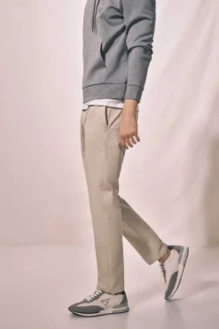 Ooto Calcas Chino Slim Cintura Elastica Tostado Online