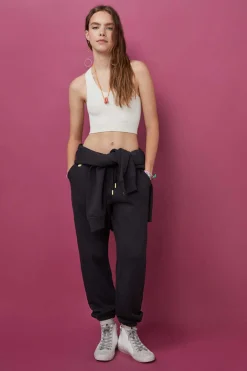 HI&BYE Calcas-Calcas Compridas Jogger Felpa Escuro