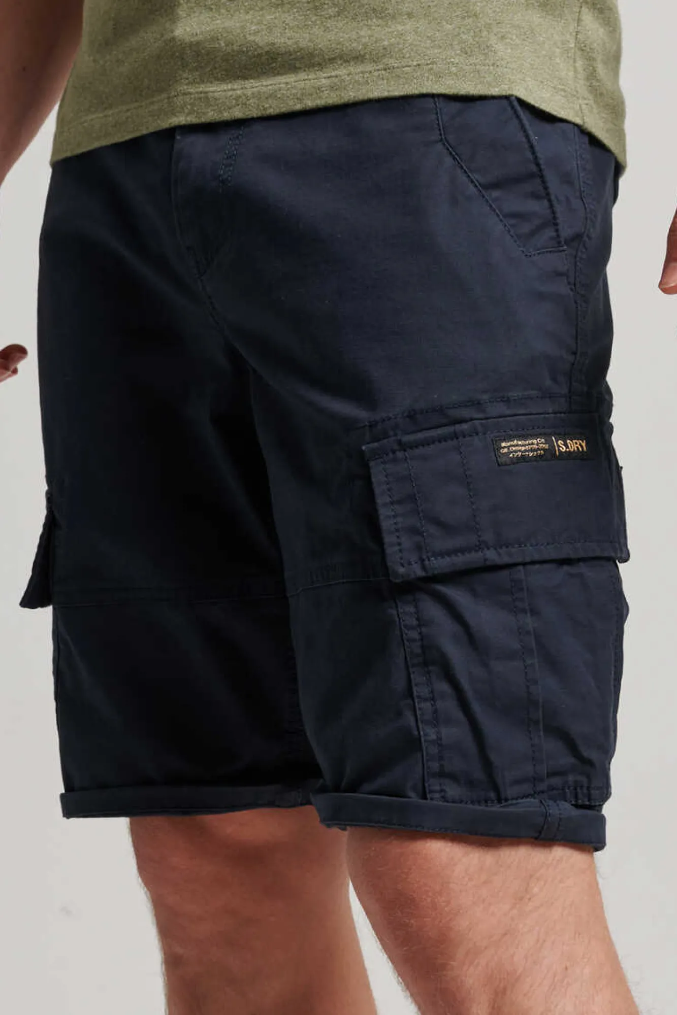 Superdry Calcas Curtas Cargo Marinho Outlet
