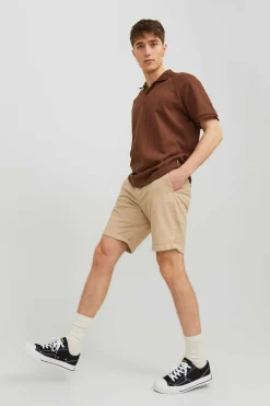 Jack & Jones Calcas Curtas Chino Beige Online