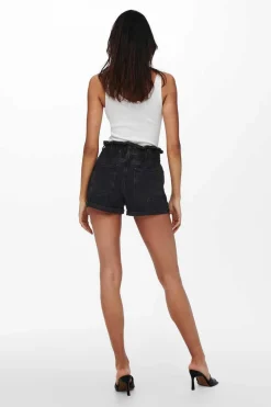 Only Jeans-Calcas Curtas Cintura Alta