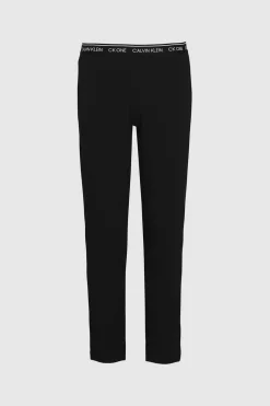 Calvin Klein Calcas De Algodao Com Cos Elastico Da Preto Clearance