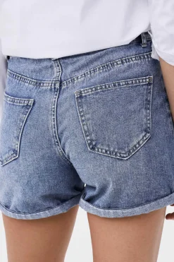 Only Jeans-Calcas De Ganga Curtas Cintura Alta