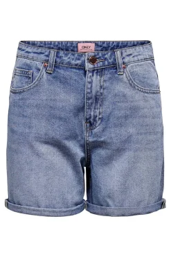 Only Jeans-Calcas De Ganga Curtas Cintura Alta