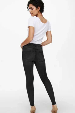 Only Calcas-Calcas De Ganga Skinny Azul Oscuro