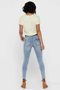 Only Jeans-Calcas De Ganga Skinny Cintura Alta