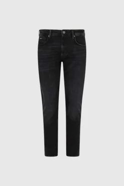 Pepe Jeans Calcas De Ganga Slim De Corte Regular Preto Online
