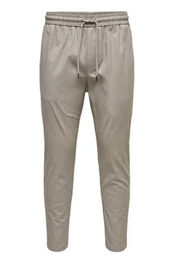 Only & Sons Calcas Fluidas Bainha Ajustada Castanho Clearance