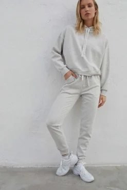 Dash and Stars Joggers-Calcas Jogger 100% Algodao Cinzentas