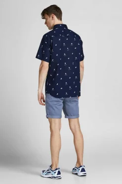 Jack & Jones Calcoes Bermudas De Algodao Estilo Bermuda Roxo New