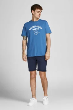 Jack & Jones Calcoes Cinco Bolsos Algodao Marinho Best