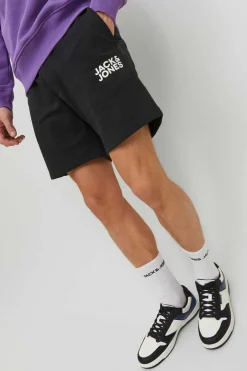 Jack & Jones Calcoes De Carga Das Bermudas Planas Preto Outlet