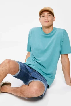 Springfield Calcoes Jeans Slim Lavagem Media Azul Aco Best