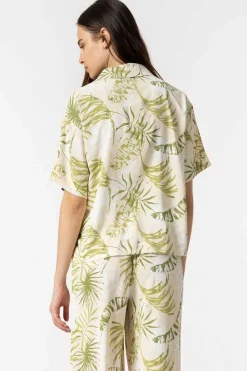 Tiffosi Camisas E Blusas-Camisa Acetinada Estampada