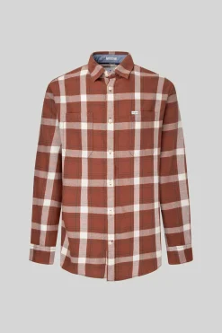 Pepe Jeans Camisa Algodao Quadrados Castanho Discount