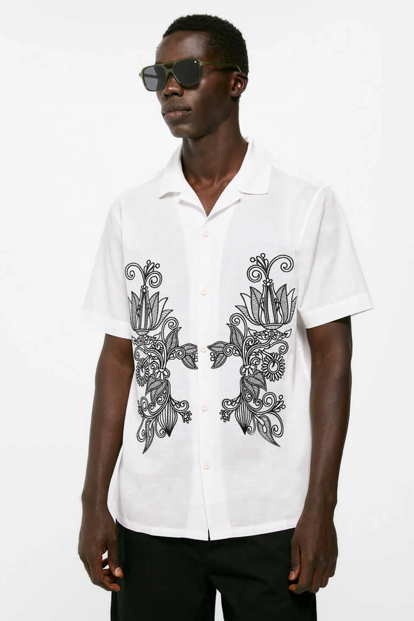 Springfield Camisa Bordada Cru Clearance