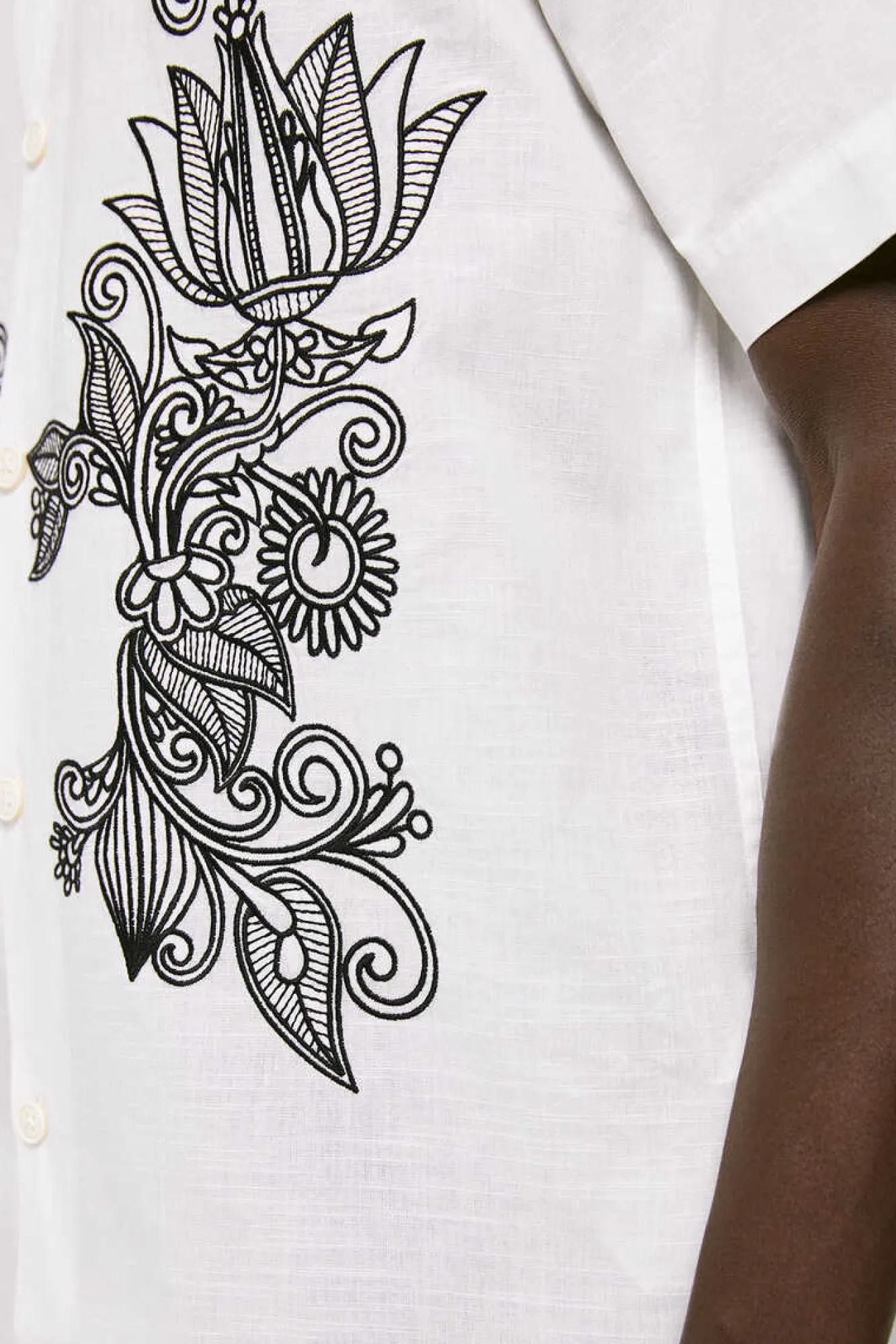 Springfield Camisa Bordada Cru Clearance