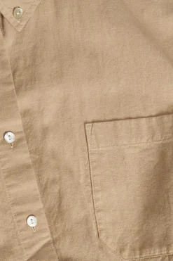 Jack & Jones Camisas E Blusas-Camisa Crop De Lino De Manga Corta