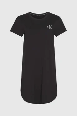 Calvin Klein Pijamas-Camisa De Dormir De Algodao Com Logotipo Da