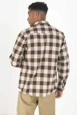 Brave Soul Camisa De Flanela Aos Quadrados Cor Clearance