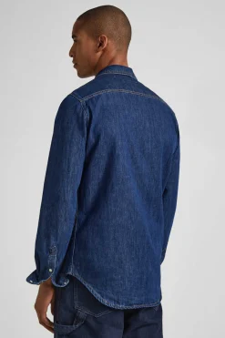 Pepe Jeans Camisa Denim Fit Regular Azulado Discount