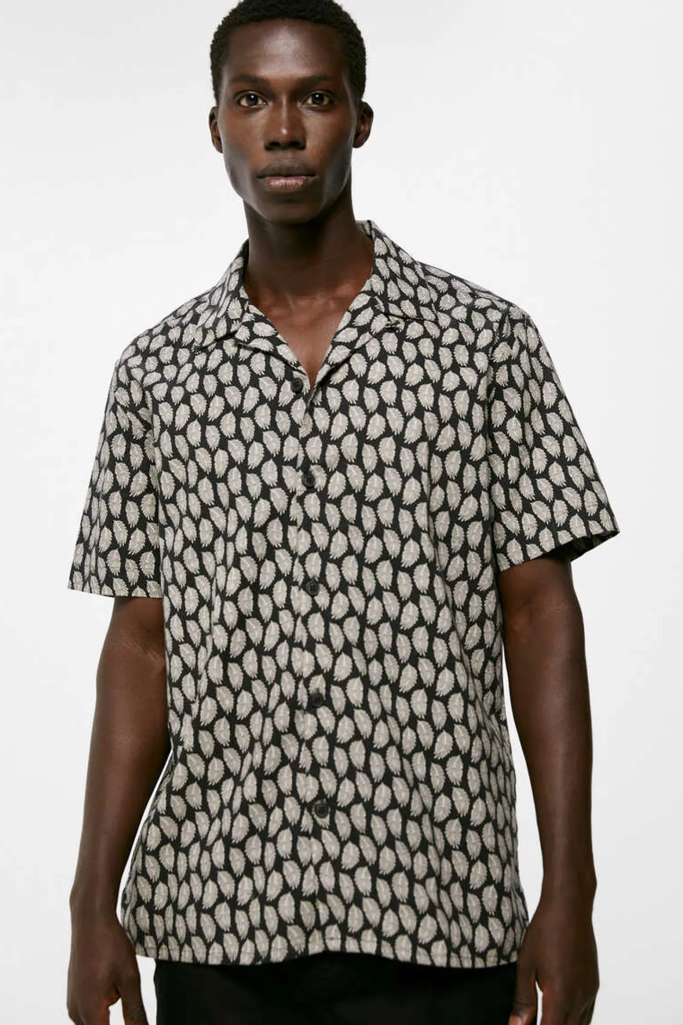 Springfield Camisa Estampada Preto Hot