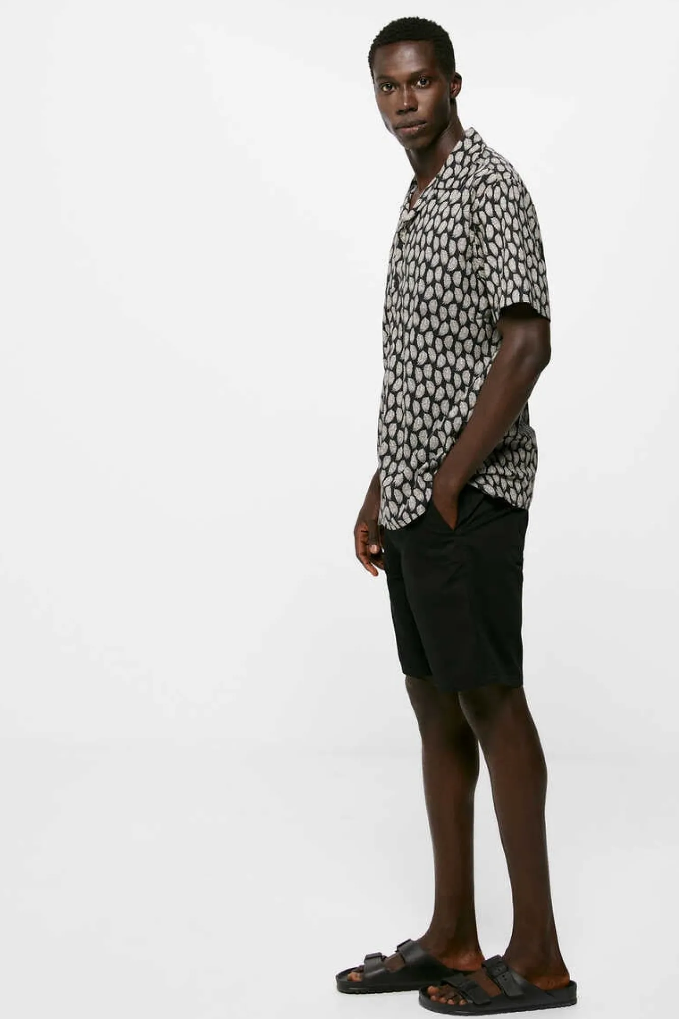 Springfield Camisa Estampada Preto Hot