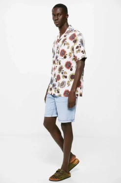 Springfield Camisa Estampada Camel New