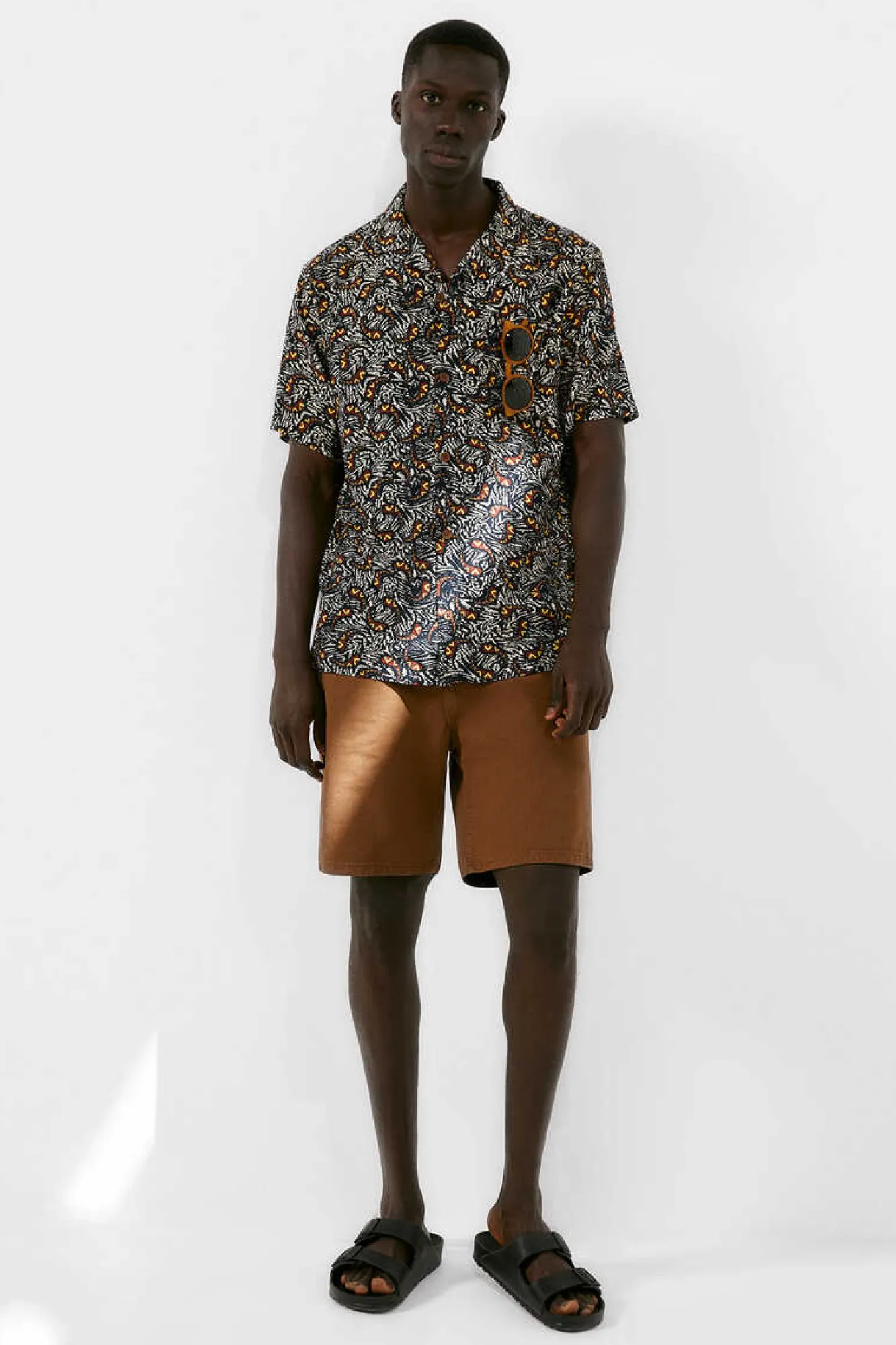 Springfield Camisa Estampada Azulado Outlet