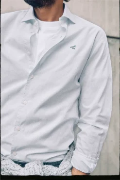 Ooto Camisa Gola Italiana Slim Azul Hot