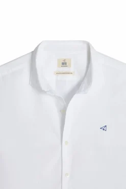 Ooto Camisa Lisa De Manga Comprida Branco New