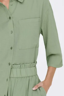 JDY Camisas E Blusas-Camisa Manga 3/4 Botoes