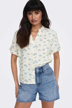 Only Camisas E Blusas-Camisa Manga Curta Popelina
