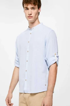 Springfield Camisa Mao Azul Clearance