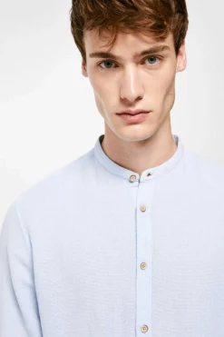 Springfield Camisa Mao Azul Clearance