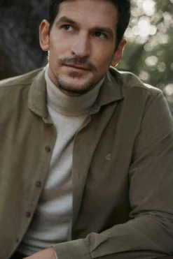 Ooto Camisa Microbombazina Slim Fit Castanho Outlet