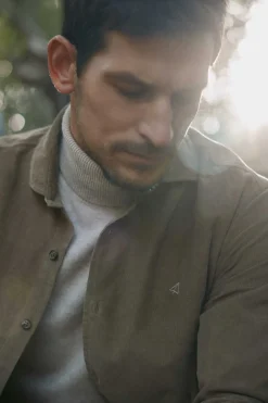 Ooto Camisa Microbombazina Slim Fit Castanho Outlet