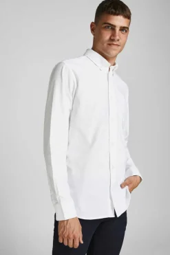 Jack & Jones Camisa Oxford Branco Sale