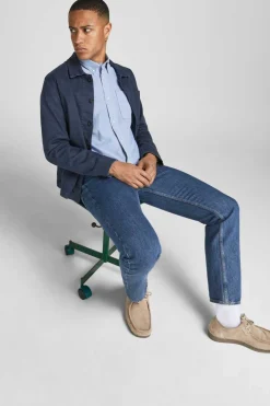 Jack & Jones Camisa Oxford Mix Azul Outlet