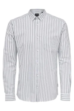 Only & Sons Camisa Oxford Riscas Verde