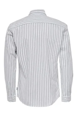 Only & Sons Camisa Oxford Riscas Verde