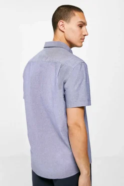 Springfield Camisa Pinpoint Azulado Hot