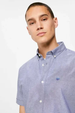Springfield Camisa Pinpoint Azulado Hot