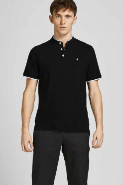 Jack & Jones Camisa Polo De Manga Curta Preto New