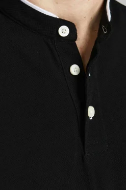 Jack & Jones Camisa Polo De Manga Curta Preto New