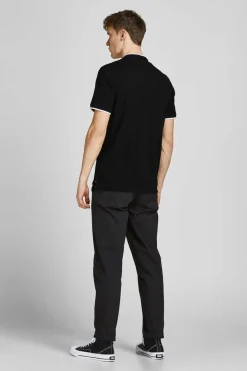 Jack & Jones Camisa Polo De Manga Curta Preto New